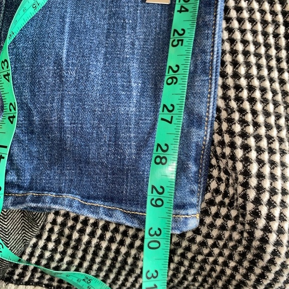 J Crew Factory Mid Rise Jeans Size 27 Skinny Distressed - Picture 6 of 7